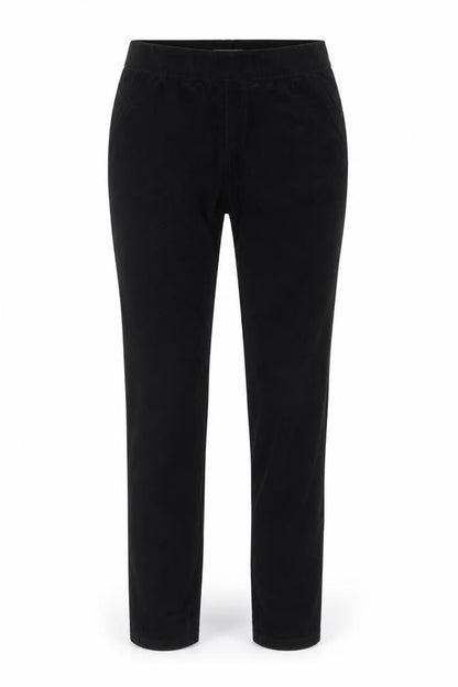 White Stuff Womens Black Corduroy Trousers Size 8 Regular Fit