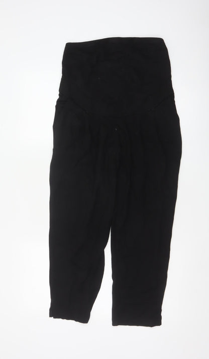 H&M MAMA Women's Black Maternity Jersey Stretch Trousers Size S