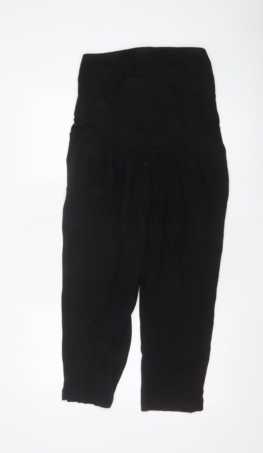 H&M MAMA Women's Black Maternity Jersey Stretch Trousers Size S