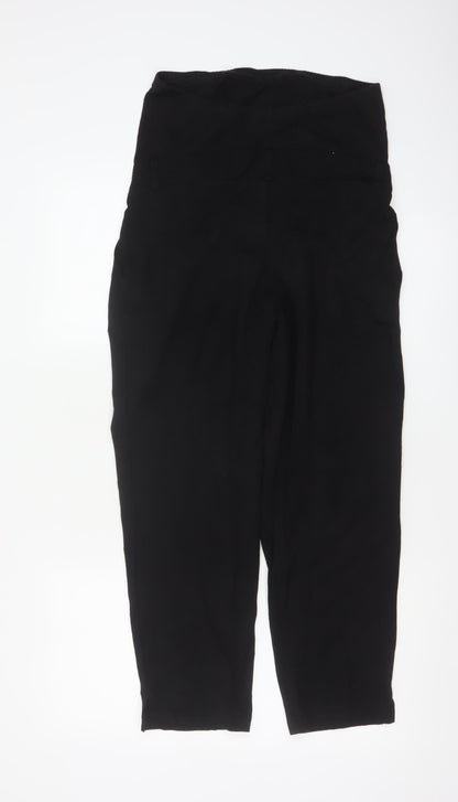 H&M MAMA Women's Black Maternity Jersey Stretch Trousers Size S
