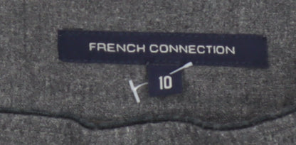 French Connection Women Grey Tulip Wool Blend Short Skirt Size 10