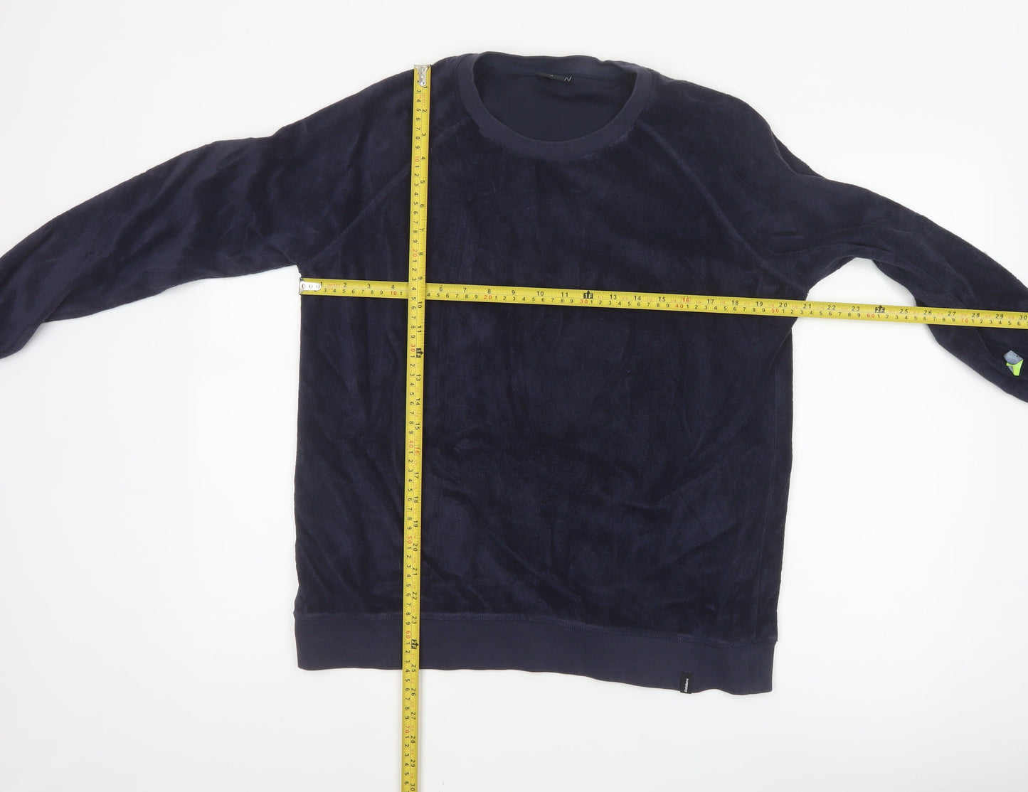 Finisterre Womens Navy Size 14 Pullover Sweatshirt Cotton Blend