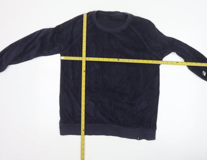 Finisterre Womens Navy Size 14 Pullover Sweatshirt Cotton Blend