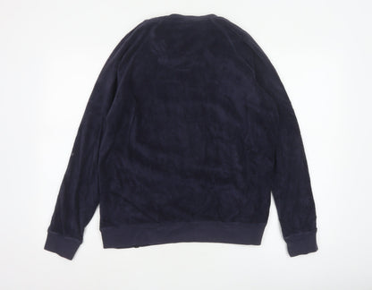 Finisterre Womens Navy Size 14 Pullover Sweatshirt Cotton Blend