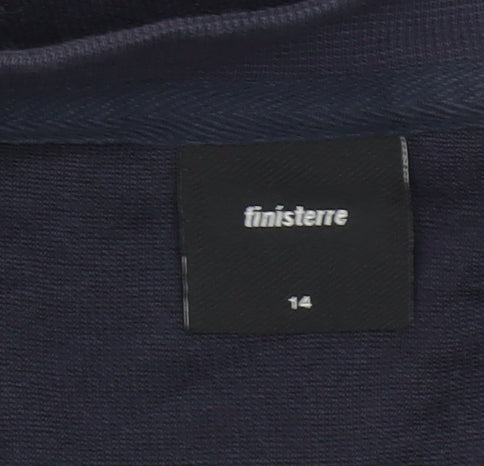 Finisterre Womens Navy Size 14 Pullover Sweatshirt Cotton Blend