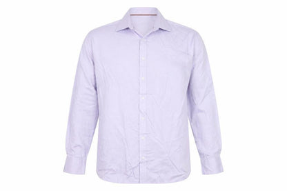 Marks & Spencer Men's Purple 16 Slim Fit Cotton Long Sleeve Shirt