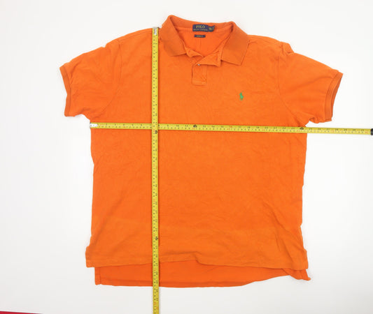 Ralph Lauren Men’s Orange 2XL Custom Fit Polo Shirt