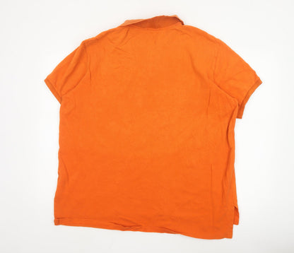 Ralph Lauren Men’s Orange 2XL Custom Fit Polo Shirt