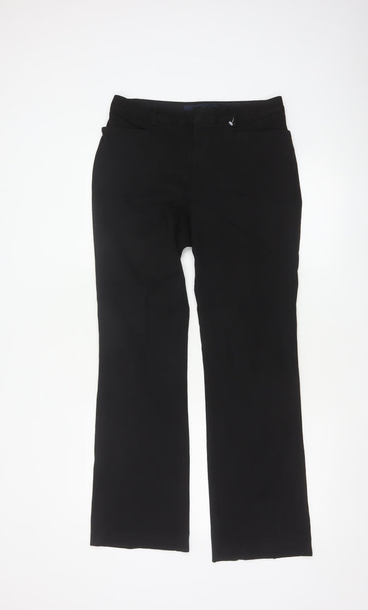 GAP Women’s Black Bootcut Trousers Size 10 Regular Stretch Workwear
