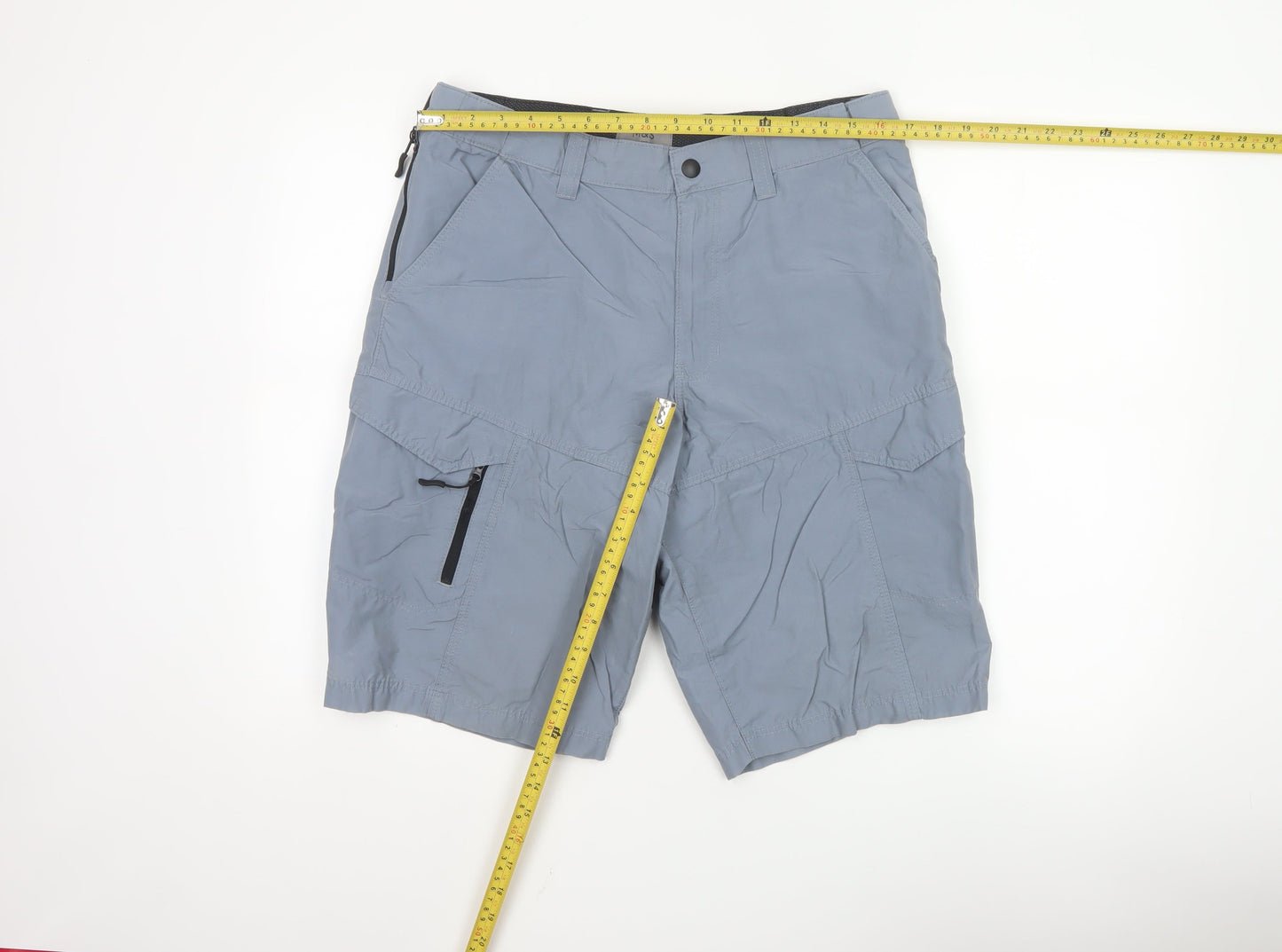Marks and Spencer Men's Blue Cargo Shorts Size 34 Regular Fit