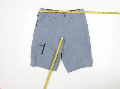 Marks and Spencer Men's Blue Cargo Shorts Size 34 Regular Fit