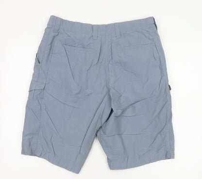 Marks and Spencer Men's Blue Cargo Shorts Size 34 Regular Fit