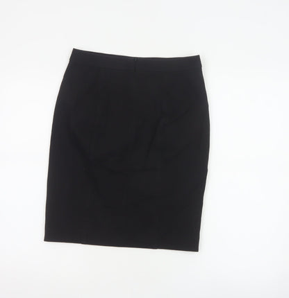 DKNY Womens Black Knee Length Pencil Skirt Size 6 Stretch