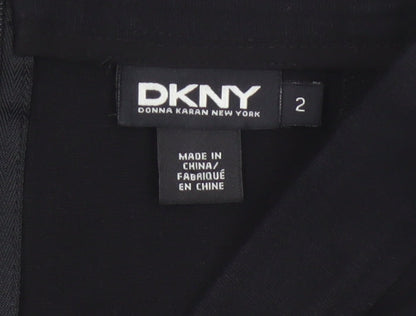 DKNY Womens Black Knee Length Pencil Skirt Size 6 Stretch