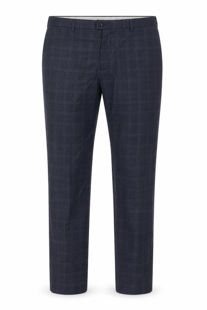 Next Men's Grey Check Regular Fit Business Trousers 38W 33L