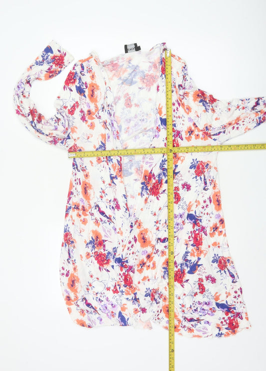 BEYOU Women's Multicoloured Floral Long Sleeve Tunic Blouse Size 22