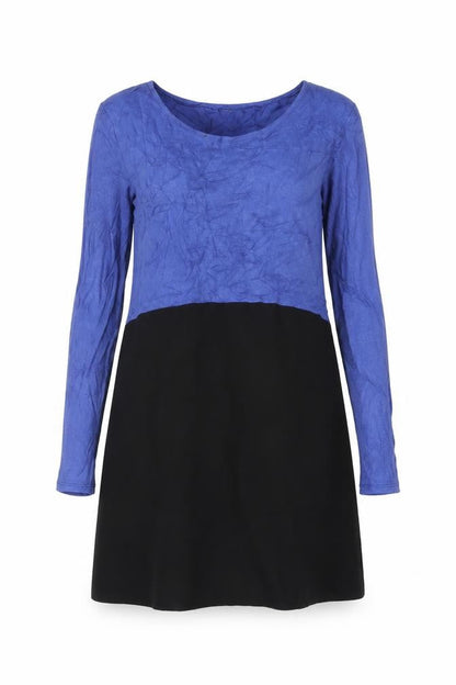 Phase Eight Womens Blue Black Colourblock Tunic Blouse XS