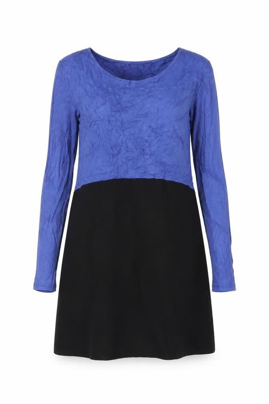 Phase Eight Womens Blue Black Colourblock Tunic Blouse XS