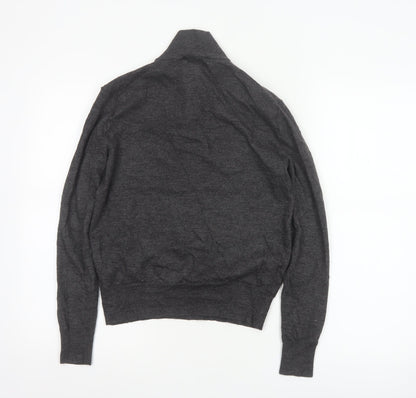 Polo Ralph Lauren Women’s Grey Merino Wool Henley Jumper Size S