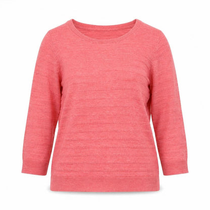 Marks & Spencer Women Pink 100% Merino Wool Crew Neck Jumper Size 12