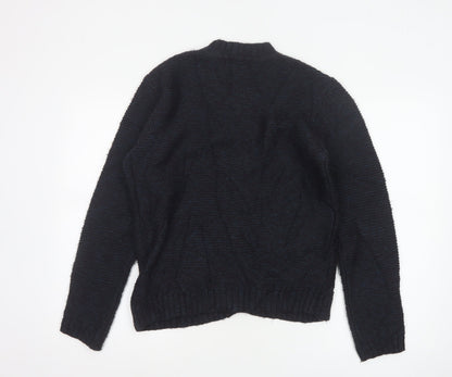 Marks and Spencer Women’s Navy Blue Cable-Knit Button Cardigan Size 12