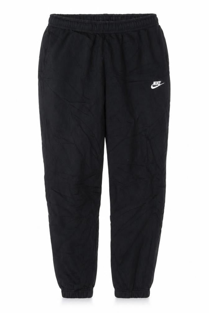 Nike Men's Black Jogger Trousers M Breathable Cotton Blend