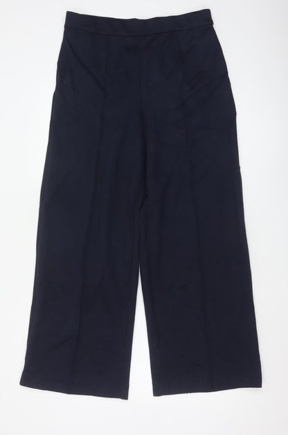 Marks and Spencer Women's Black Wide-Leg Trousers Size 12
