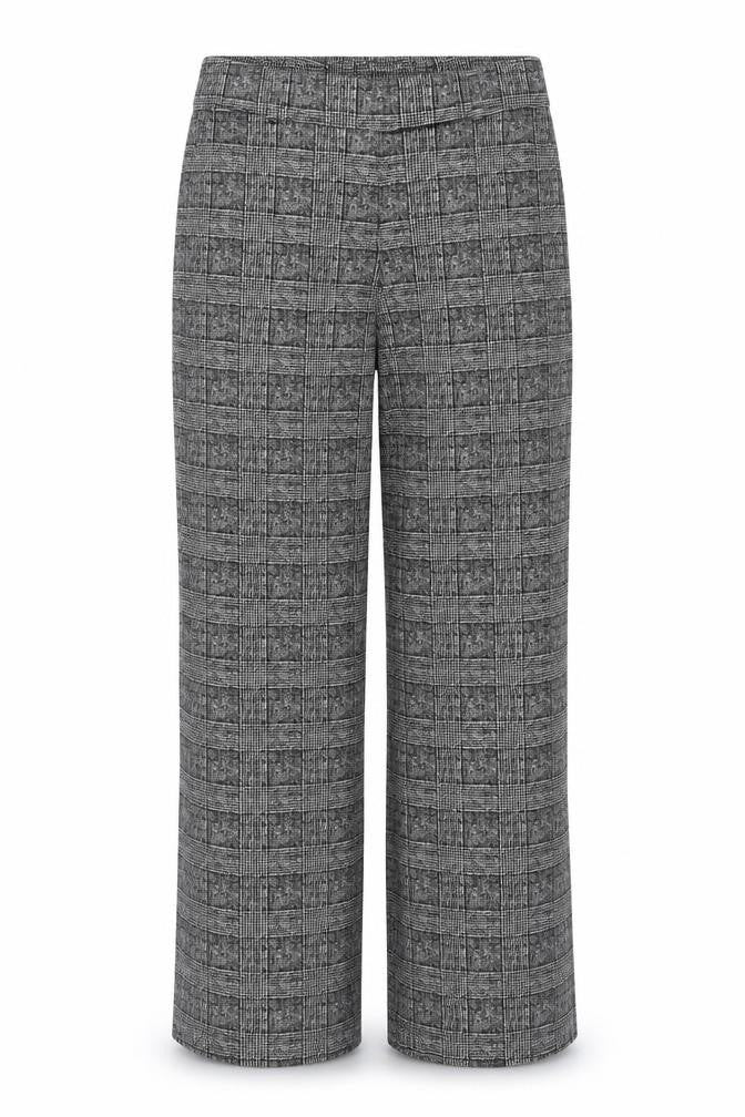 Marks & Spencer Women's Grey Check Trousers Size 10 Tall