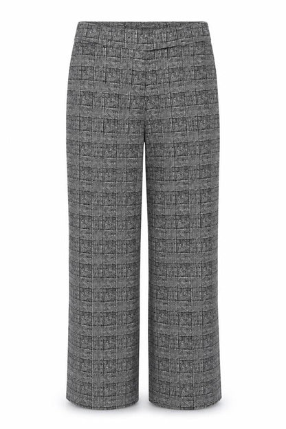 Marks & Spencer Women's Grey Check Trousers Size 10 Tall