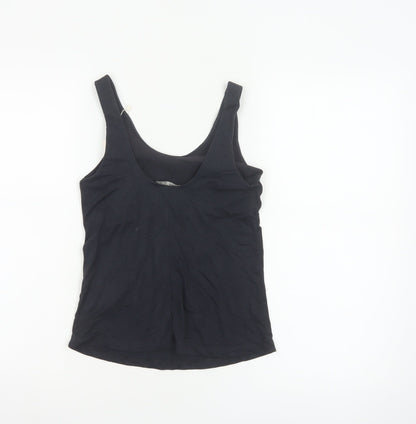 OYSHO Women’s Black Stretch Tank Top Size S Basic Jersey