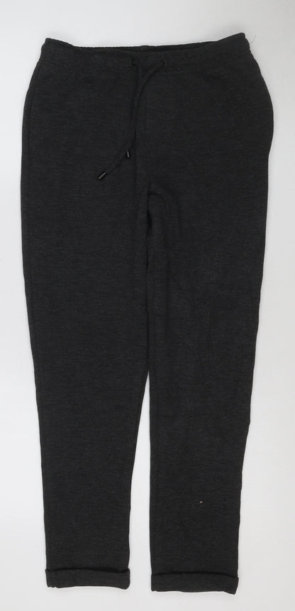 ZARA Women’s Black Cotton Blend Jogger Trousers Size S