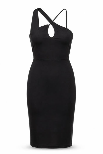 River Island Women Black Size 8 Bodycon Halter Cocktail Dress