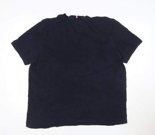 Tommy Hilfiger Men's Blue 3XL Regular Fit Cotton Crew Neck T-Shirt
