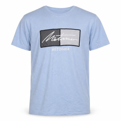 Métissier Paris Men's Blue XS Cotton Graphic T-Shirt