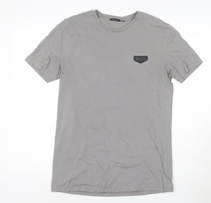 Antony Morato Men's Grey Slim Fit Crew Neck T-Shirt L