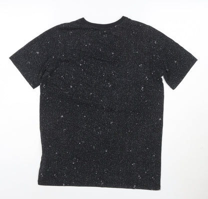 Nike Boys Black Dri-Fit Sports T-Shirt 13-14 Years Gym Training Top