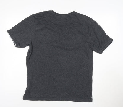 Slazenger Men's Grey Short Sleeve Crew Neck T-Shirt Size M