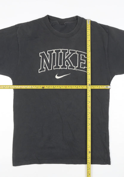 Nike Men's Black XS Sports Logo Crew Neck Cotton T-Shirt