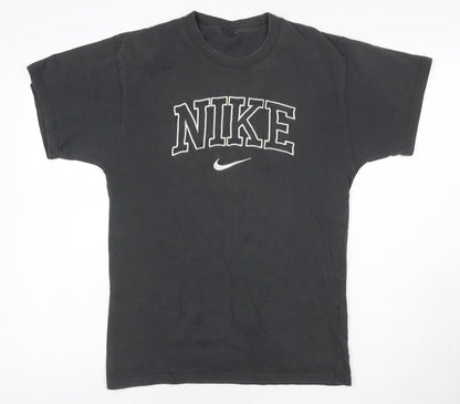 Nike Men's Black XS Sports Logo Crew Neck Cotton T-Shirt