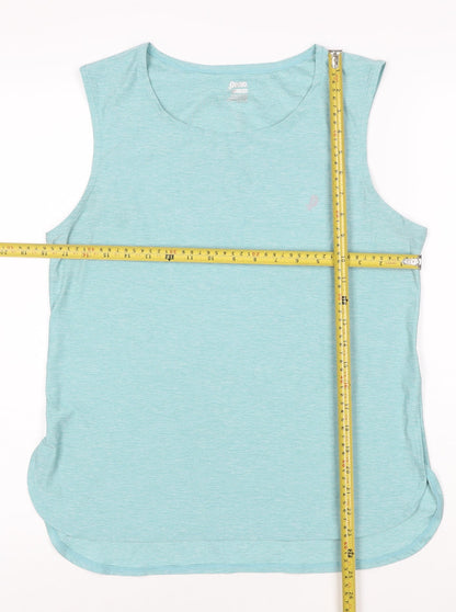 Penn Womens Blue Sleeveless Activewear Tank Top Size L Lightweight