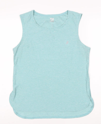 Penn Womens Blue Sleeveless Activewear Tank Top Size L Lightweight