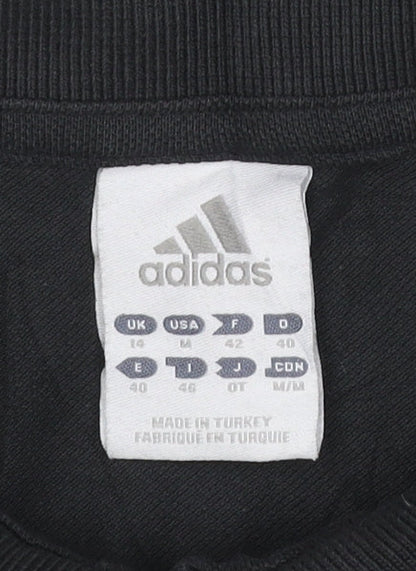 Adidas Women Black London 2012 Polo Shirt Size 14 Short Sleeve Cotton