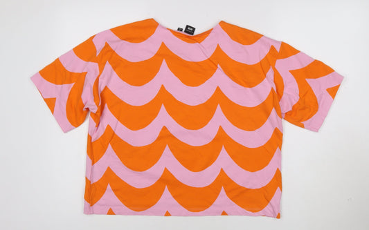 Uniqlo x Marimekko Women's Multicoloured S Relaxed Cotton T-Shirt
