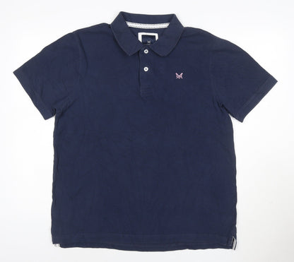 Crew Clothing Company Men's Navy Blue XL Cotton Polo Shirt