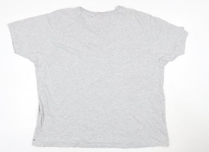Slazenger Men's Grey 3XL Crew Neck Short Sleeve Cotton T-Shirt