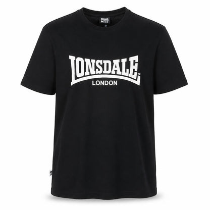 Lonsdale London Men's Black XL Crew Neck Cotton T-Shirt