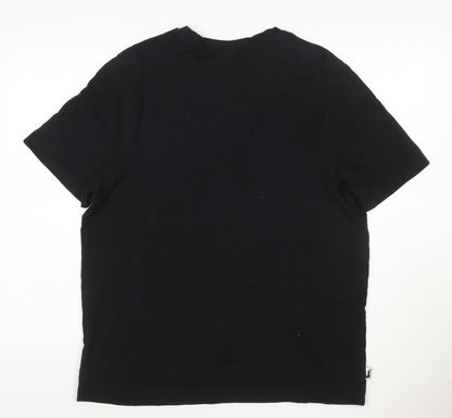 Lonsdale London Men's Black XL Crew Neck Cotton T-Shirt