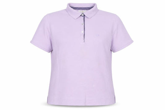 Kyowa Design Women's Purple Collared Short Sleeve Polo L