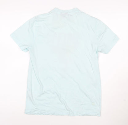 Nirvana Women's Blue XS Crew Neck Short Sleeve Cotton T-Shirt
