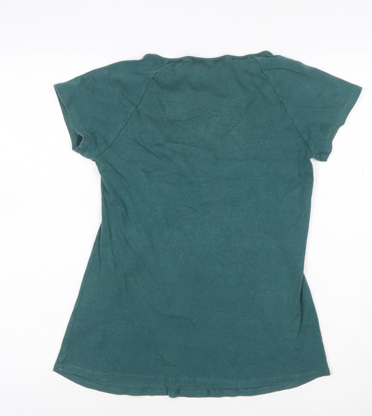 John Rocha Women’s Green Size 14 Ruffle Scoop Neck Tunic T-Shirt